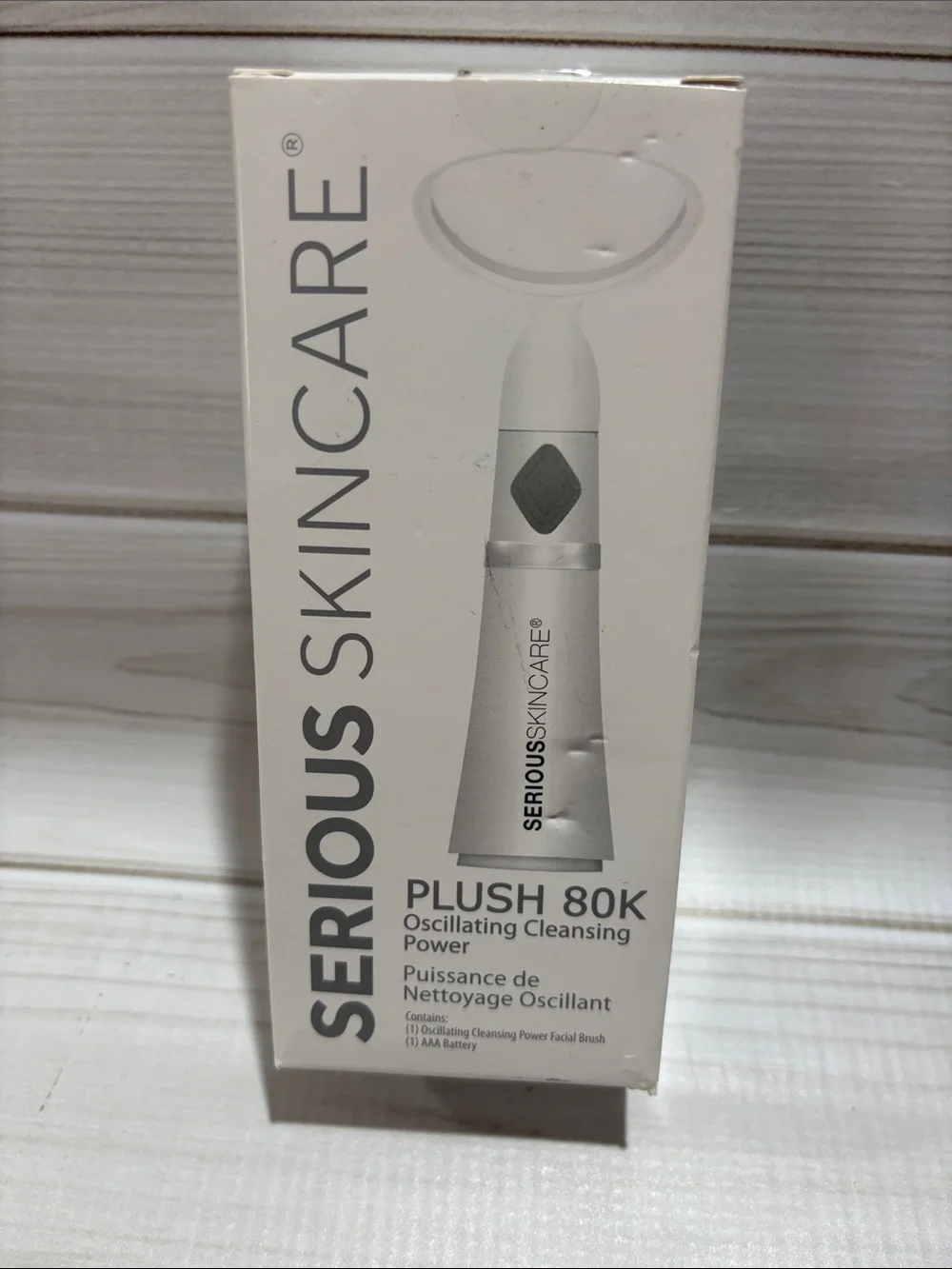Serious Skincare Plush 80K Oscillating Cleansing Power - White